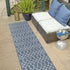 Seaside Lattice Collection Area Rug -  Pavilion (Blue)