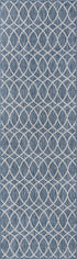 Seaside Lattice Collection Area Rug -  Pavilion (Blue)