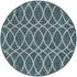 Seaside Lattice Collection Area Rug -  Pavilion (Teal)