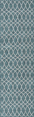 Seaside Lattice Collection Area Rug -  Pavilion (Teal)