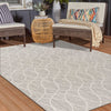 Garden Lattice Oasis Collection Area Rug -  Pavilion (Light Gray) Rectangle Light Gray  lifestyle 23