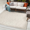 Garden Lattice Oasis Collection Area Rug -  Pavilion (Light Gray) Square Light Gray  lifestyle 13