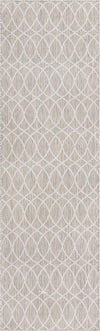 Garden Lattice Oasis Collection Area Rug -  Pavilion (Light Gray) Runner Light Gray Main