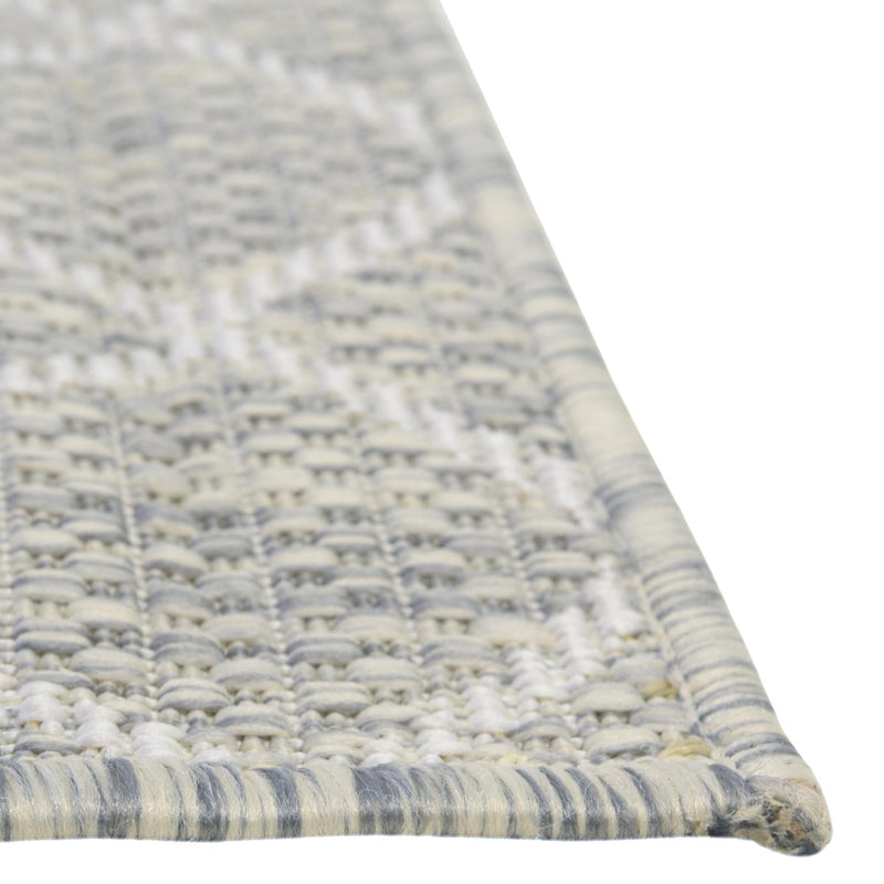 Garden Lattice Oasis Collection Area Rug -  Pavilion (Light Gray) Runner Light Gray  lifestyle 15