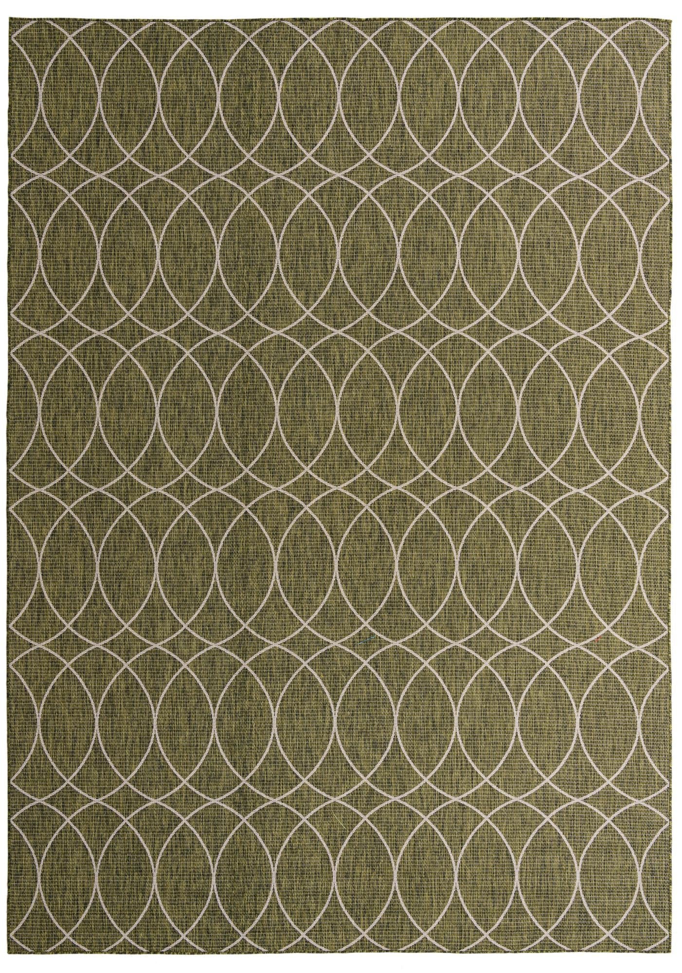 Seaside Lattice Collection Area Rug -  Pavilion (Green)