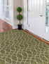 Seaside Lattice Collection Area Rug -  Pavilion (Green)