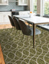 Seaside Lattice Collection Area Rug -  Pavilion (Green)