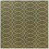 Seaside Lattice Collection Area Rug -  Pavilion (Green)