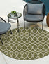 Seaside Lattice Collection Area Rug -  Pavilion (Green)