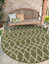 Seaside Lattice Collection Area Rug -  Pavilion (Green)