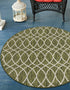 Seaside Lattice Collection Area Rug -  Pavilion (Green)