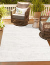 Urban Terrace Collection Area Rug -  Tribeca Rectangle Gray  lifestyle 0