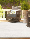 Urban Terrace Collection Area Rug -  Tribeca Rectangle Gray  lifestyle 2