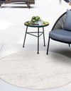 Urban Terrace Collection Area Rug -  Tribeca Round Gray  lifestyle 2