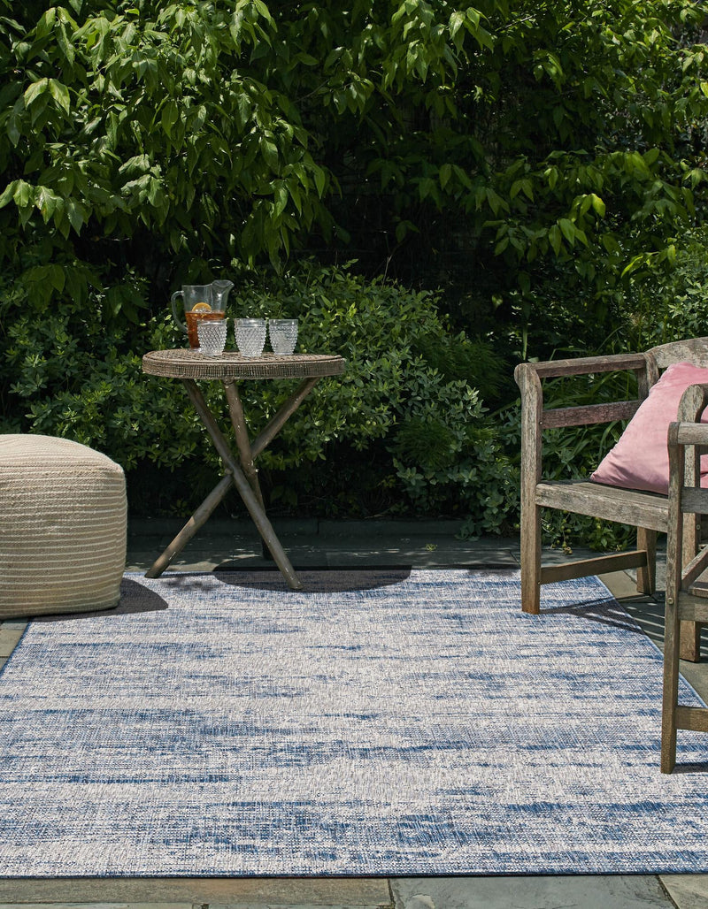 Urban Terrace Collection Area Rug -  Tribeca Rectangle Blue  lifestyle 2