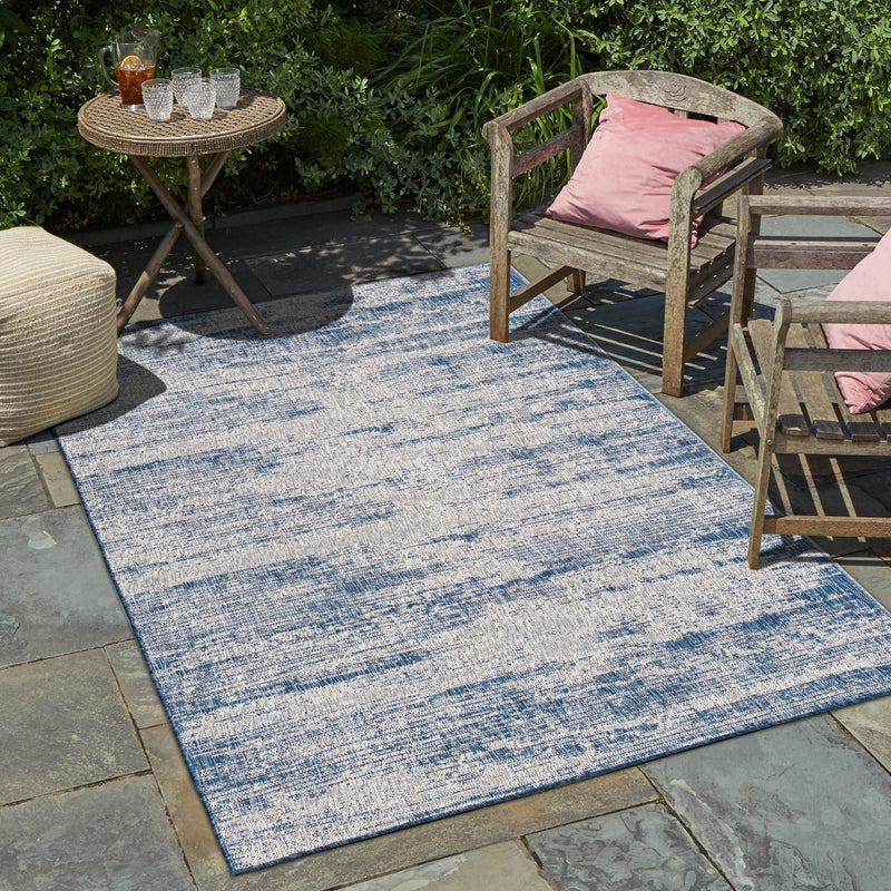 Urban Terrace Collection Area Rug -  Tribeca Rectangle Blue  lifestyle 9