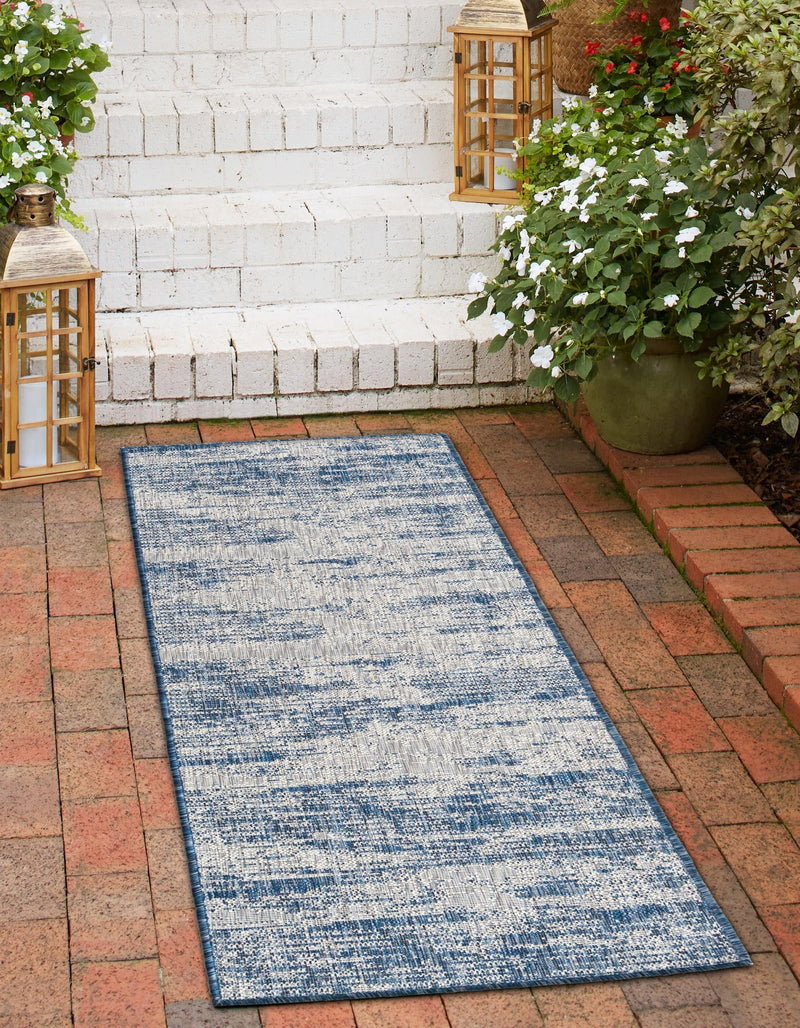 Urban Terrace Collection Area Rug -  Tribeca Runner Blue  lifestyle 84