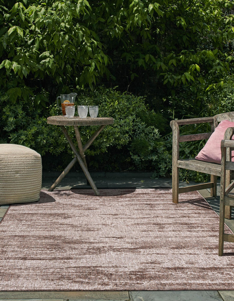 Urban Terrace Collection Area Rug -  Tribeca Rectangle Brown  lifestyle 2