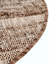 Urban Terrace Collection Area Rug -  Tribeca Round Brown  lifestyle 126