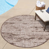 Urban Terrace Collection Area Rug -  Tribeca Round Brown  lifestyle 8