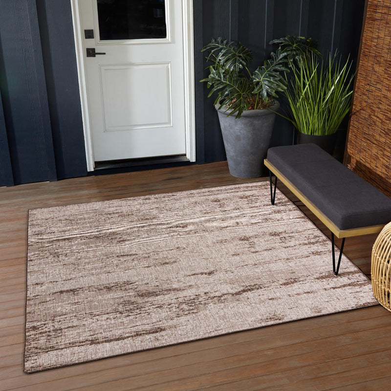 Urban Terrace Collection Area Rug -  Tribeca Square Brown  lifestyle 144