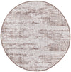 Urban Terrace Collection Area Rug -  Tribeca Round Brown Main