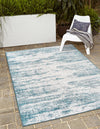 Urban Terrace Collection Area Rug -  Tribeca Rectangle Teal  lifestyle 12