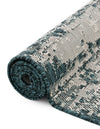 Urban Terrace Collection Area Rug -  Tribeca Rectangle Teal  lifestyle 48