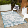 Urban Terrace Collection Area Rug -  Tribeca Rectangle Teal  lifestyle 47