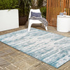 Urban Terrace Collection Area Rug -  Tribeca Rectangle Teal  lifestyle 52