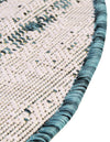 Urban Terrace Collection Area Rug -  Tribeca Round Teal  lifestyle 127