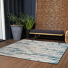 Urban Terrace Collection Area Rug -  Tribeca Square Teal  lifestyle 162