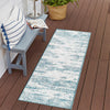 Urban Terrace Collection Area Rug -  Tribeca Runner Teal  lifestyle 148