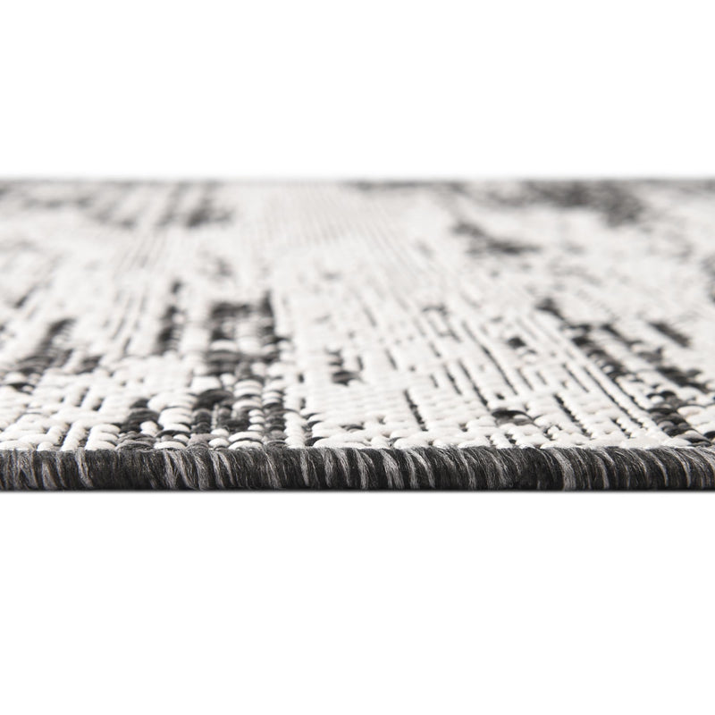 Urban Terrace Collection Area Rug -  Tribeca Runner Charcoal  lifestyle 100