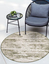 Urban Terrace Collection Area Rug -  Tribeca Round Green  lifestyle 0