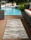 Urban Terrace Collection Area Rug -  Tribeca Runner Green  lifestyle 2