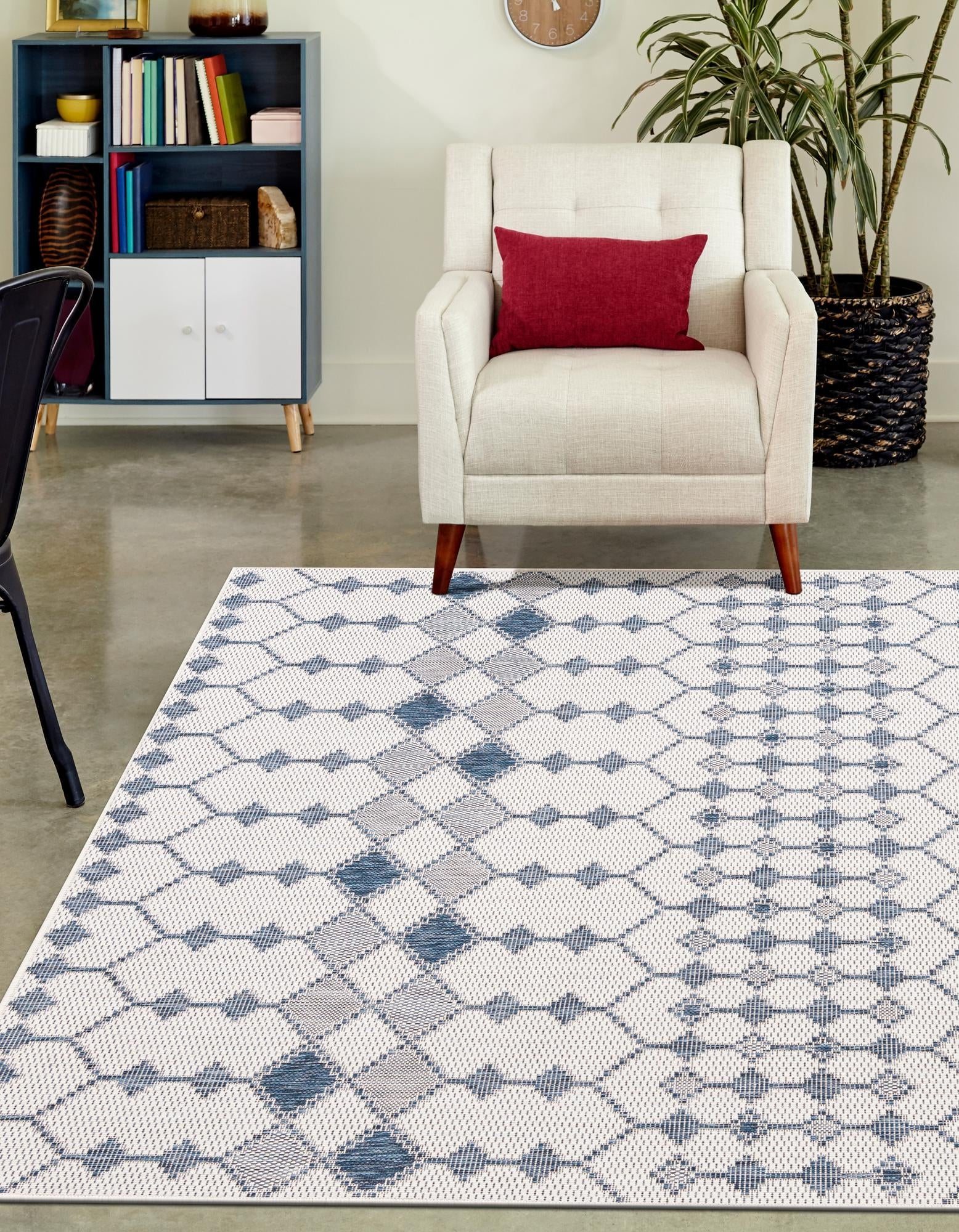 Seaside Lattice Collection Area Rug -  Veranda