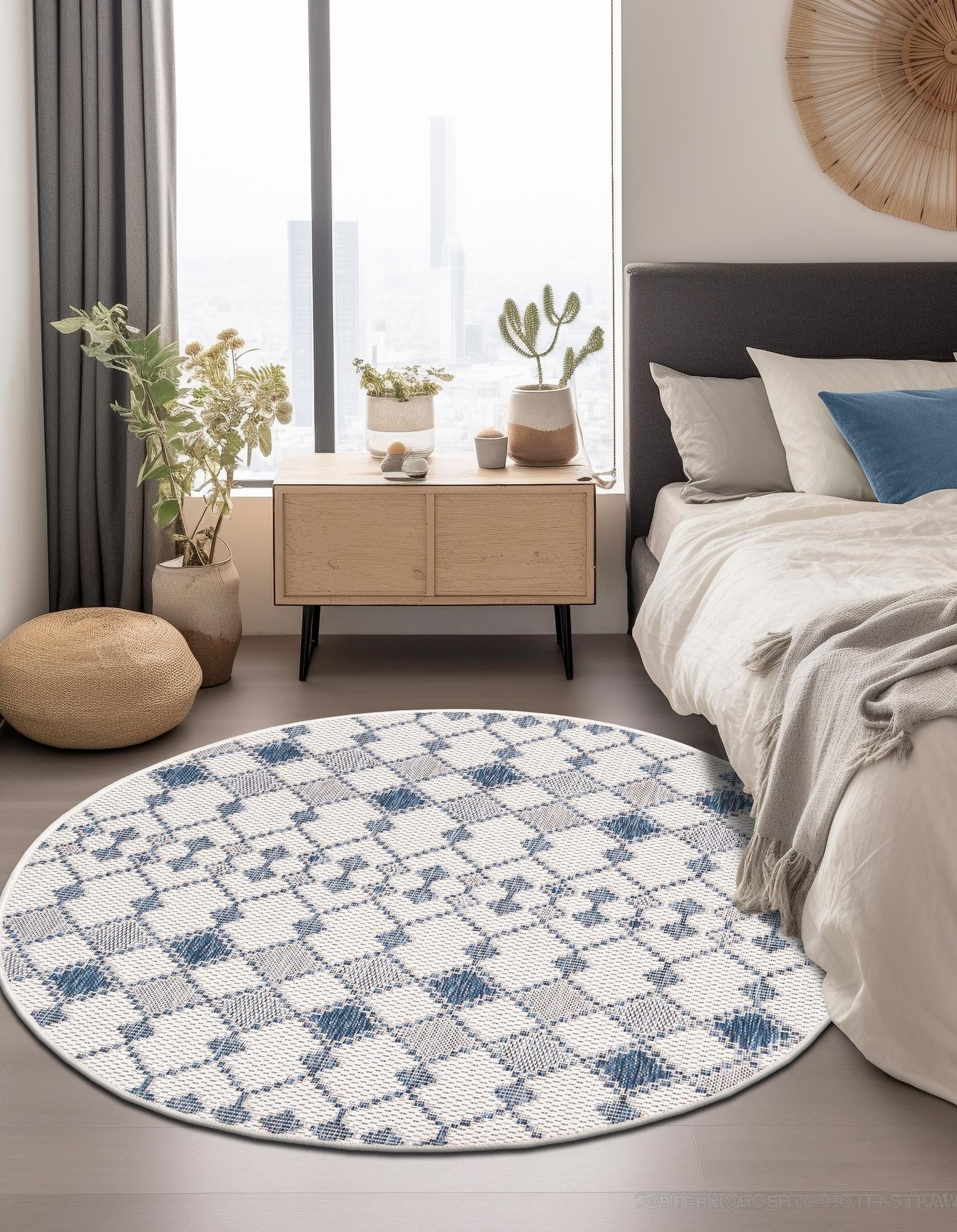 Seaside Lattice Collection Area Rug -  Veranda