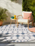 Seaside Lattice Collection Area Rug -  Veranda