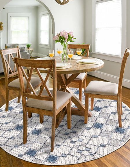 Seaside Lattice Collection Area Rug -  Veranda