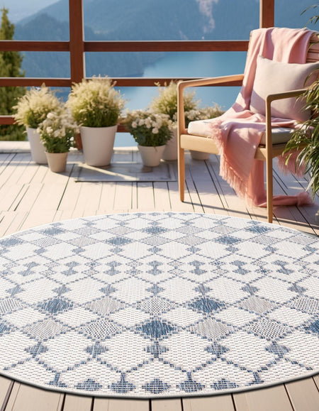 Seaside Lattice Collection Area Rug -  Veranda