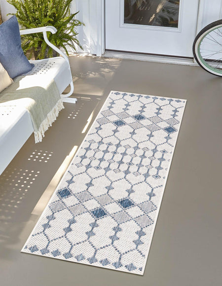 Seaside Lattice Collection Area Rug -  Veranda