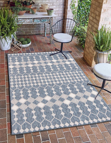 Seaside Lattice Collection Area Rug -  Veranda