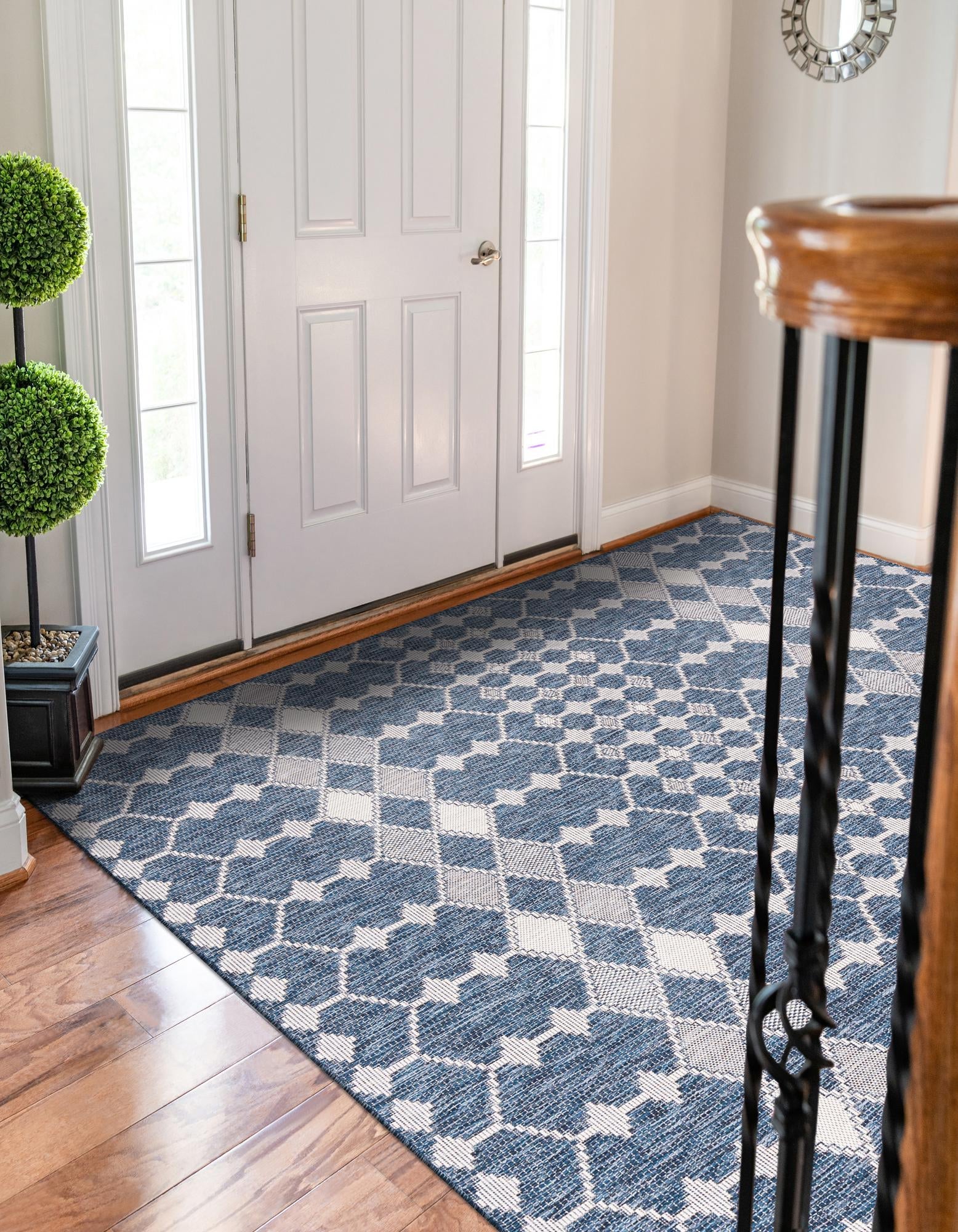 Seaside Lattice Collection Area Rug -  Veranda