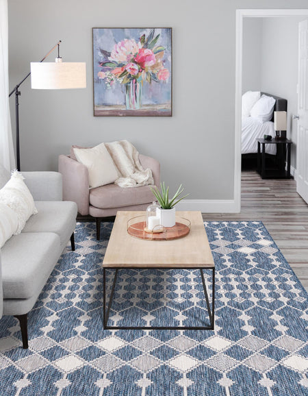 Seaside Lattice Collection Area Rug -  Veranda