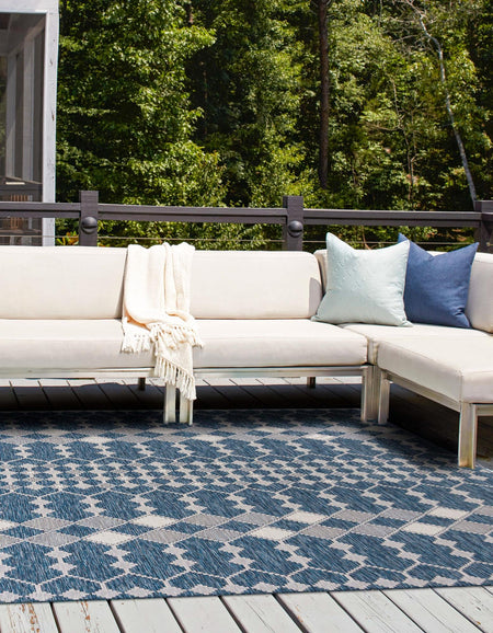 Seaside Lattice Collection Area Rug -  Veranda