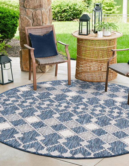 Seaside Lattice Collection Area Rug -  Veranda