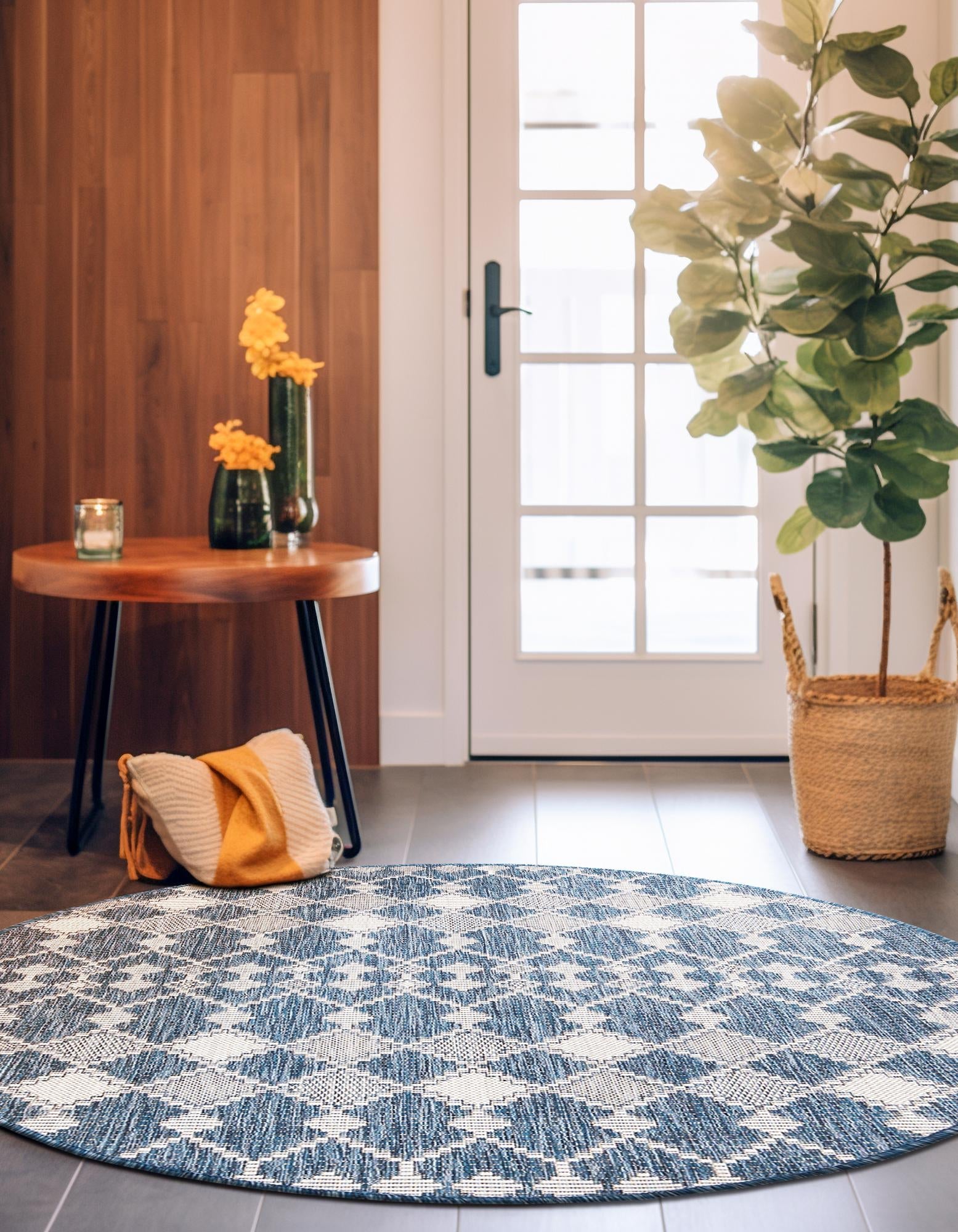 Seaside Lattice Collection Area Rug -  Veranda