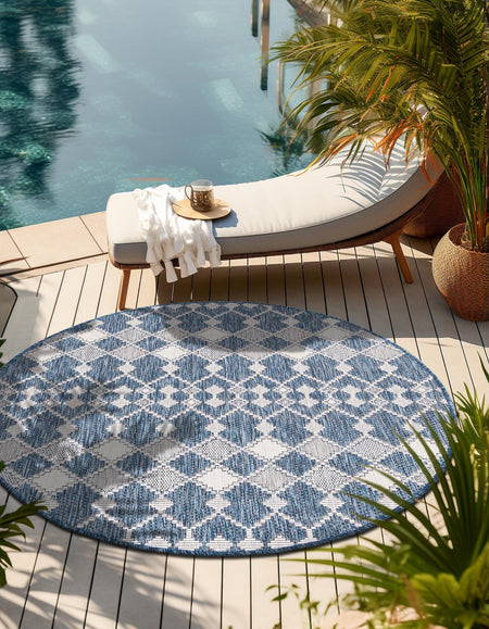 Seaside Lattice Collection Area Rug -  Veranda