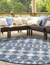 Seaside Lattice Collection Area Rug -  Veranda